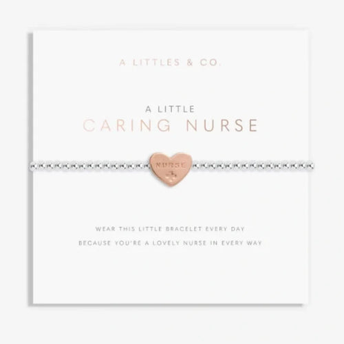 This A Littles & Co A Little 'Caring Nurse' Bracelet makes a thoughtful gift for a special nurse. It celebrates the care, kindness, and support nurses give every day.
