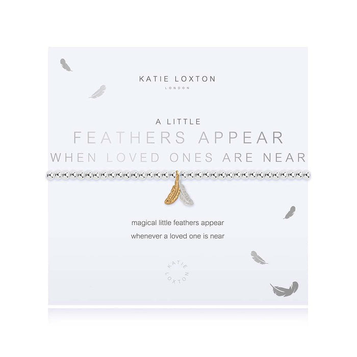 "Katie Loxton : A Little Feathers Appear When Loved Ones are Near Bracelet -"