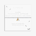 This A Littles & Co A Little 'Feathers' Bracelet offers a sweet way to remember someone special.