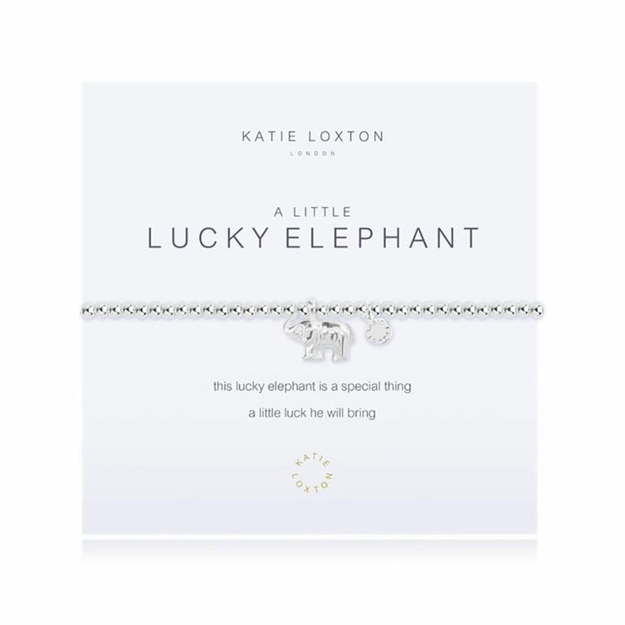 "Katie Loxton : A Little Lucky Elephant Bracelet -"