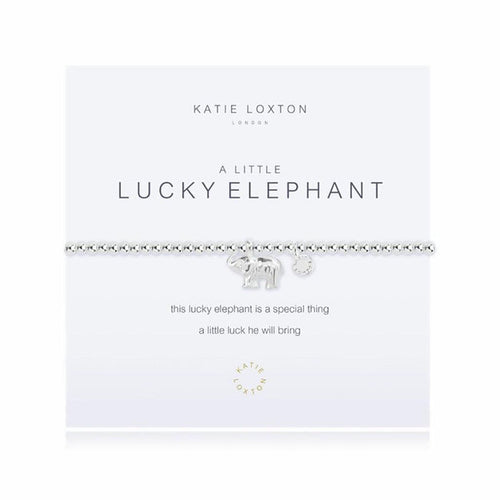 "Katie Loxton : A Little Lucky Elephant Bracelet -"