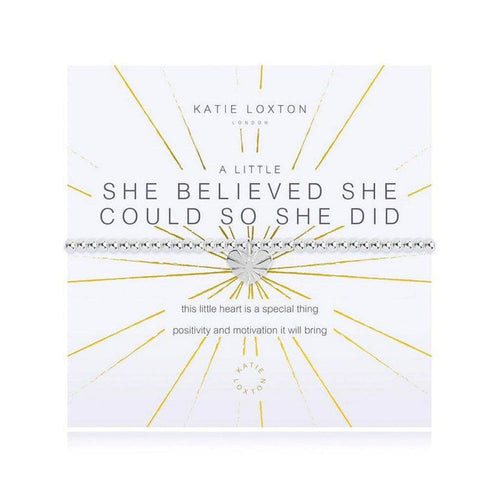 "Katie Loxton : A Little She Believed She Could So She Did Bracelet -"