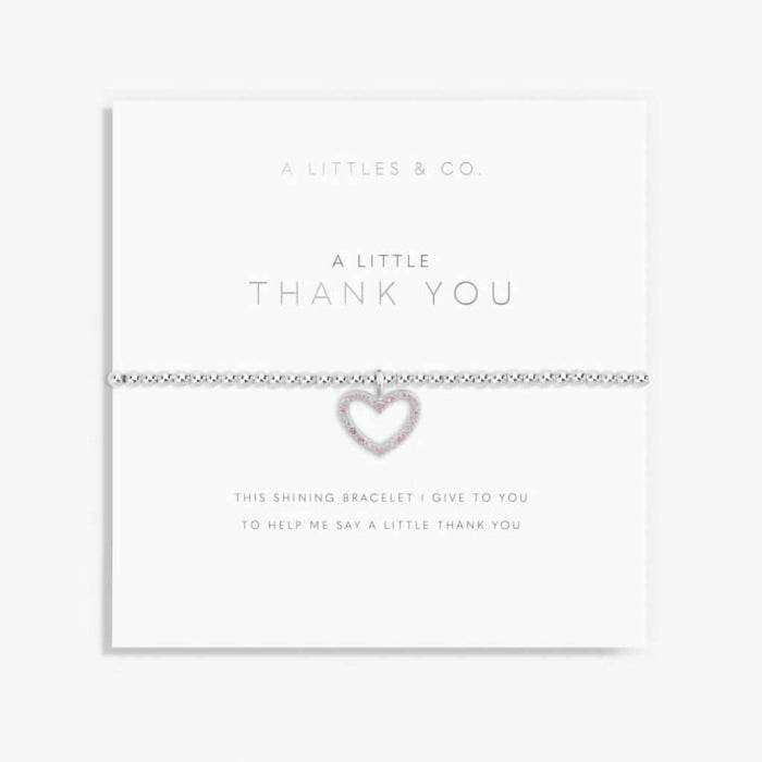 A Littles & Co : A Little 'Thank You' Bracelet – Silver-Plated at Annie's Hallmark