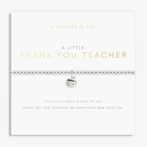 This A Littles & Co A Little Thank You Teacher Bracelet is a thoughtful way to show appreciation for a teacher’s dedication and support.