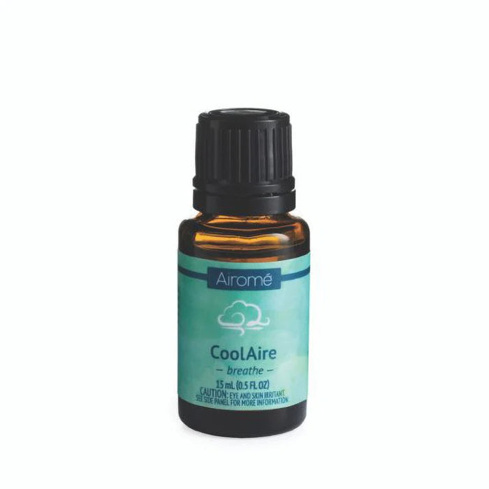 Airomé CoolAire essential oil bottle on a white background