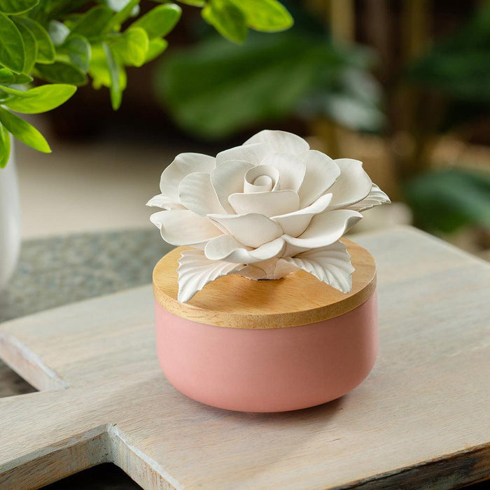 "Airomé : Rose Porcelain Diffuser -"