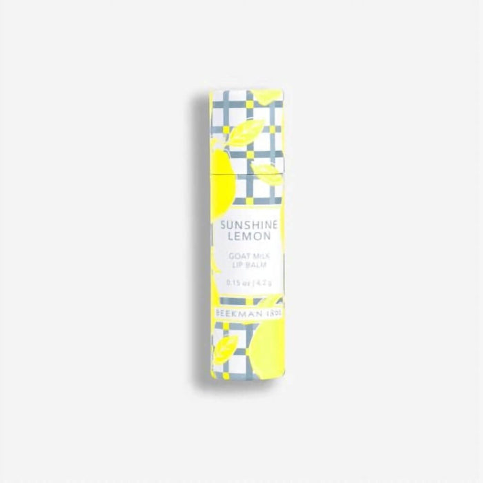 "Beekman 1802 : Sunshine Lemon Lip Balm -"