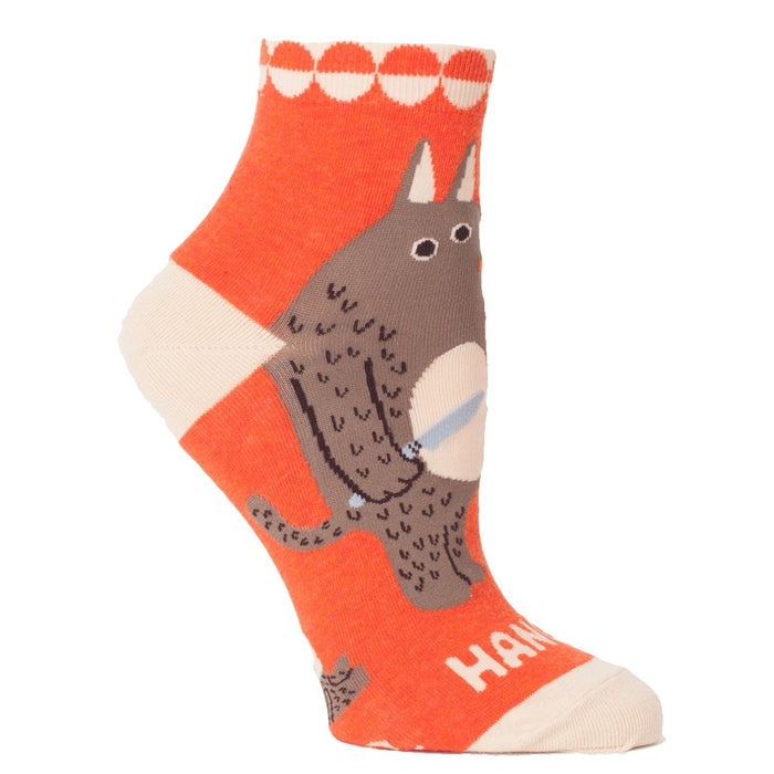 "Blue Q : Women's Ankle Socks - \"Hangry\" -"