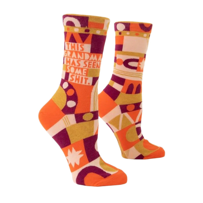 "Blue Q : This Grandma Has Seen Some Shit Women's Crew Socks - Blue Q : This Grandma Has Seen Some Shit Women's Crew Socks"