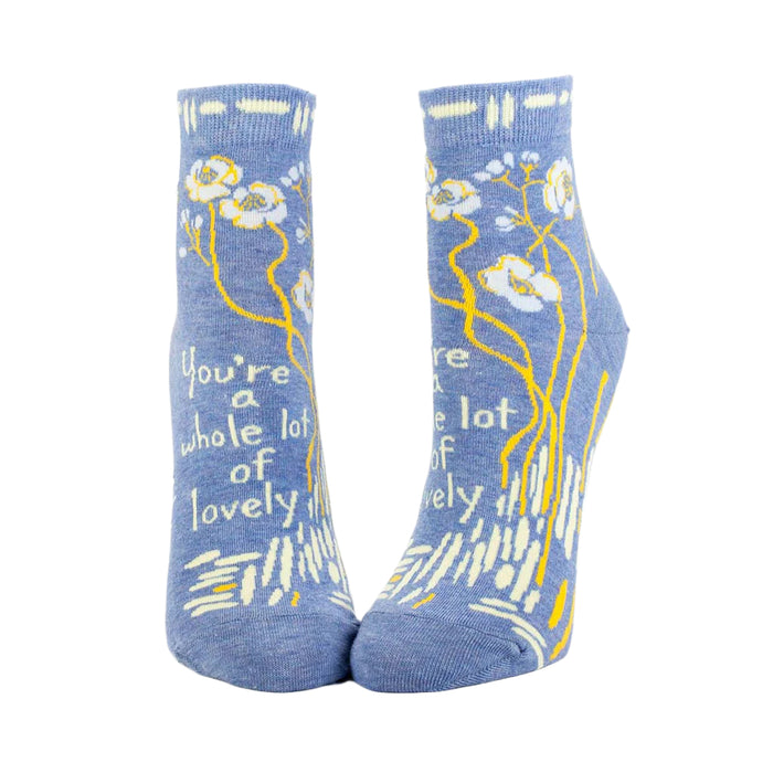 Blue Q : Women's Ankle Socks - You're a Whole Lotta Lovely at Annie's Hallmark
