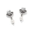 The Brighton Alcazar Amor Pearl Post Drop Earrings bring timeless elegance to every outfit.