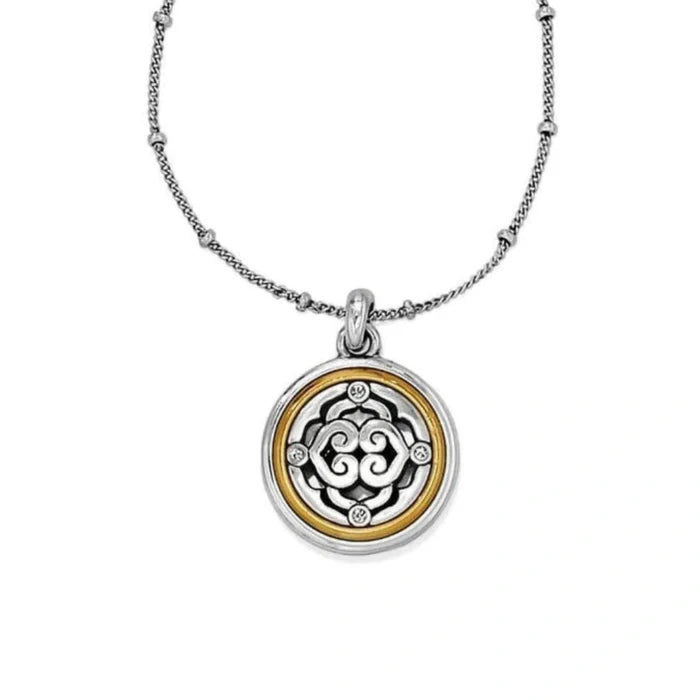 Brighton Intrigue Small Necklace featuring a delicate and elegant design, perfect for adding a refined touch to everyday outfits and special occasion looks.
