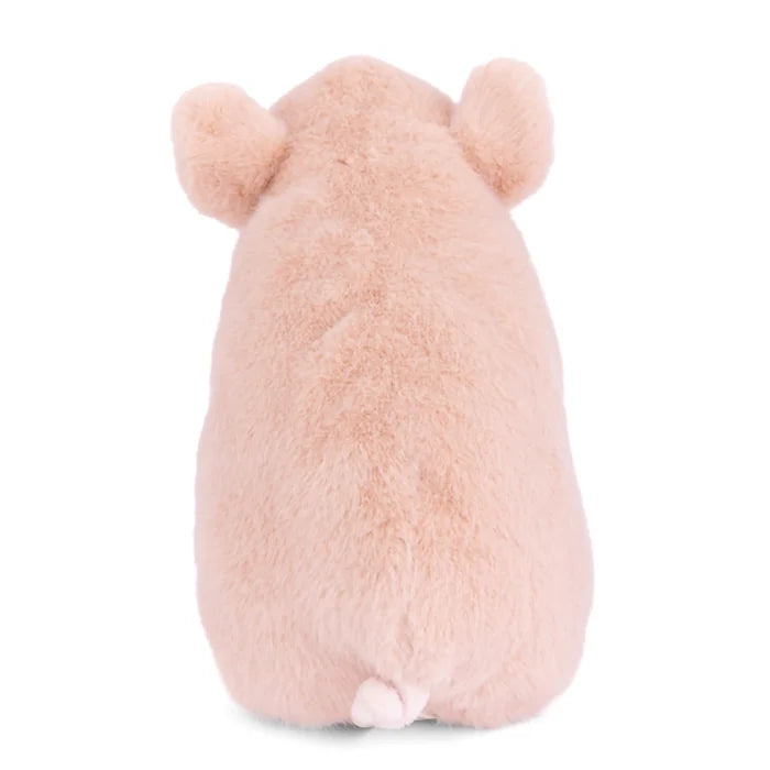 Bukowski Sweet Oink Plush pink pig teddy bear back view with soft fluffy fabric