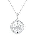 Cape Cod : Compass Rose Necklace - Silver
