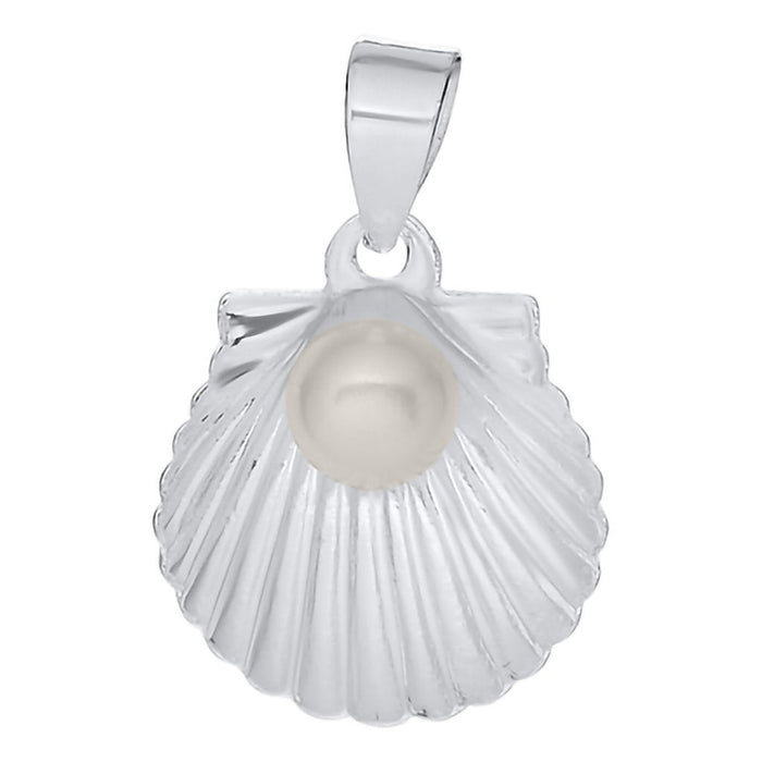 "LeStage® Cape Cod : Scallop Shell With Pearl Necklace - LeStage® Cape Cod : Scallop Shell With Pearl Necklace"