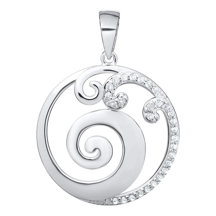 "Cape Cod : Evening Tide - Waves and White Topaz Necklace -"