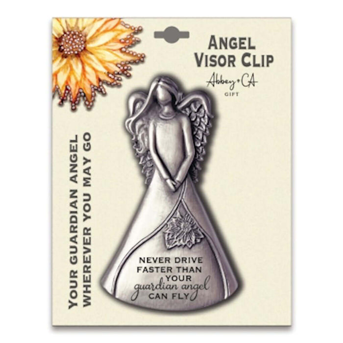 This inspirational Cathedral Art Angel Visor Clip – “Never Drive Faster” features a beautiful angel design and a thoughtful message that reminds drivers to travel safely each day.