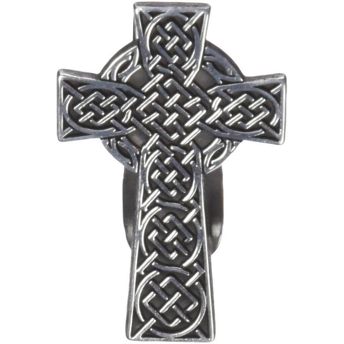 This Cathedral Art Auto Visor Clip - Celtic Cross features a timeless Celtic cross design that symbolizes faith, hope, and strength.