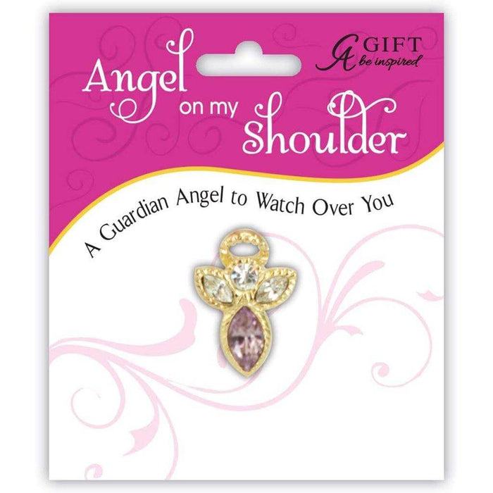 "Cathedral Art : Birthstone Pin-June- Amethyst -"