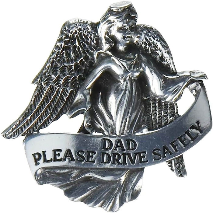 This Cathedral Art "Dad Please Drive Safely" Visor Clip attaches easily to a vehicle's sun visor and serves as a daily reminder to drive safely.