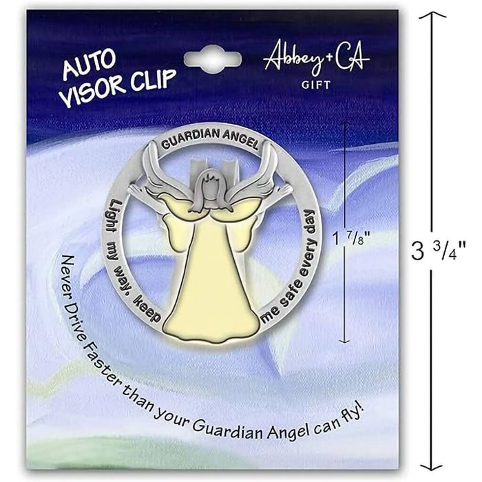 "Cathedral Art : Glow in The Dark Guardian Angel Visor Clip, Light My Way - Cathedral Art : Glow in The Dark Guardian Angel Visor Clip, Light My Way"
