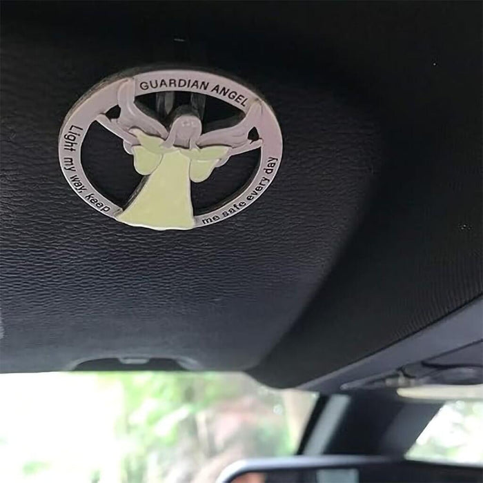 "Cathedral Art : Glow in The Dark Guardian Angel Visor Clip, Light My Way - Cathedral Art : Glow in The Dark Guardian Angel Visor Clip, Light My Way"