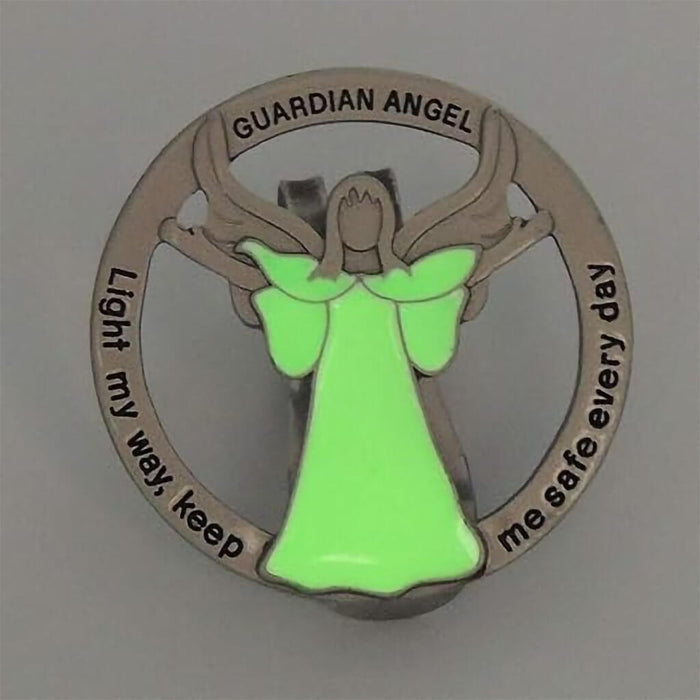 "Cathedral Art : Glow in The Dark Guardian Angel Visor Clip, Light My Way - Cathedral Art : Glow in The Dark Guardian Angel Visor Clip, Light My Way"