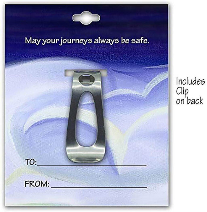 "Cathedral Art : Guardian Angel Sun Visor Clip -"
