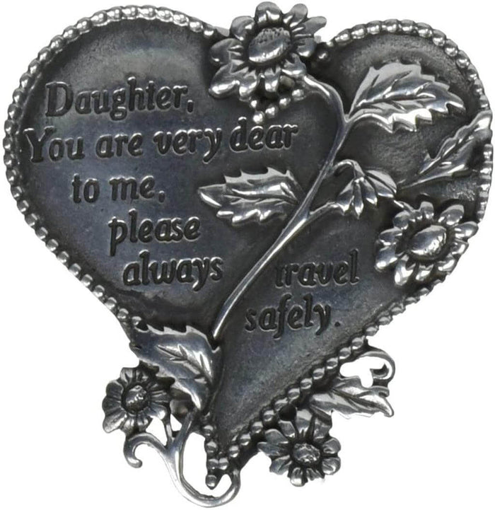 "Cathedral Art : Heart Visor Clip, Daughter -"