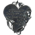 This Cathedral Art Heart Visor Clip for Granddaughter features a heart-shaped design and a heartfelt message that reminds her she is loved every time she drives.