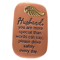 Visor Clip front with Husband message