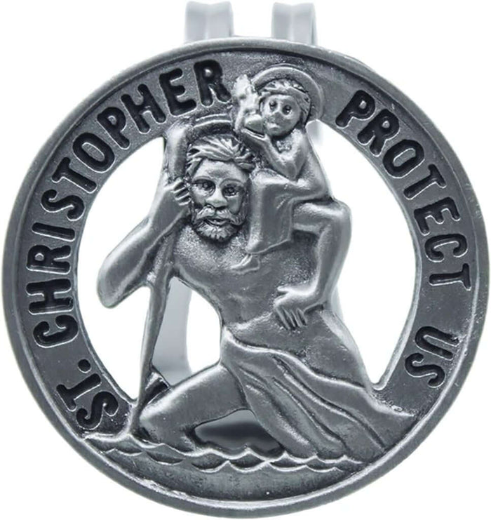 Cathedral Art : St. Christopher Visor Clip - Cathedral Art : St. Christopher Visor Clip