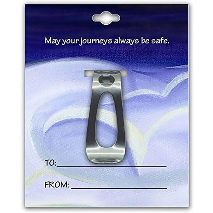 "Cathedral Art : Traveler's Prayer Cross Auto Visor Clip -"
