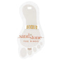 Beautifully crafted gold toe rings adorned with unique sandstone patterns, ideal for a chic summer look.