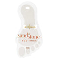 Elegant gold toe rings made from sandstone, featuring a natural look that enhances any summer outfit.