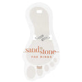 A collection of sandstone toe rings nestled in pristine white packaging, highlighting their earthy tones and craftsmanship.