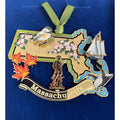 "ChemArt : State Of Massachusetts - Ornament - ChemArt : State Of Massachusetts - Ornament"