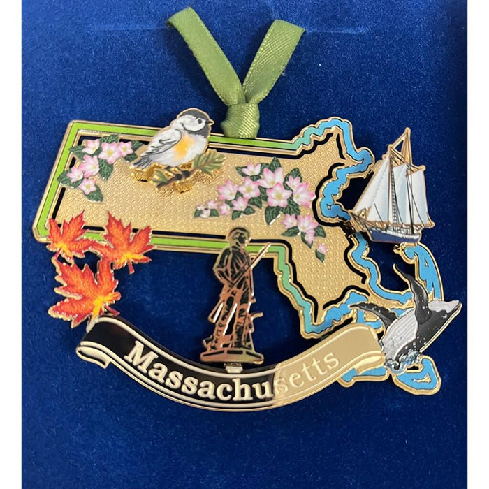 "ChemArt : State Of Massachusetts - Ornament - ChemArt : State Of Massachusetts - Ornament"