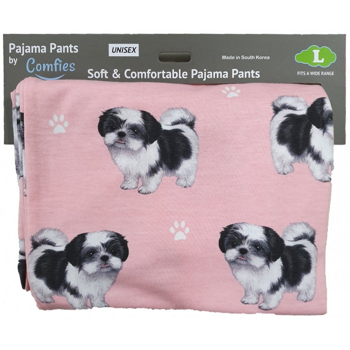 "Pet Lover Unisex Pajama Bottoms - Shih Tzu -"