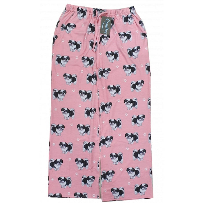 "Pet Lover Unisex Pajama Bottoms - Shih Tzu -"