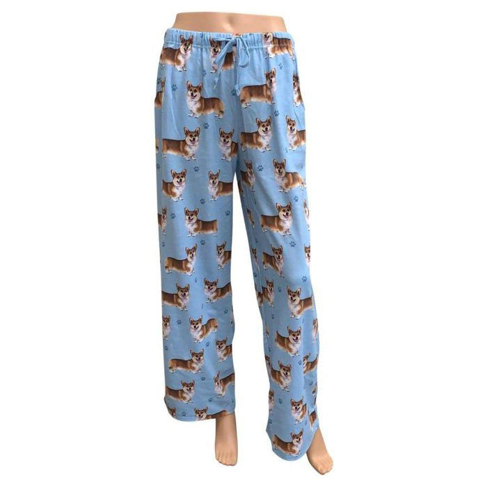 "Pet Lover Unisex Pajama Bottoms - Welsh Corgi -"