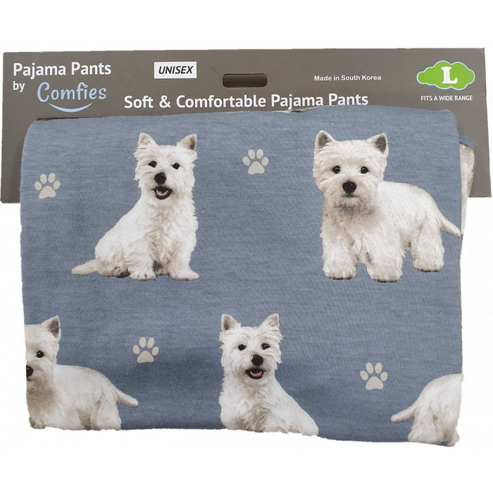 "Pet Lover Unisex Pajama Bottoms - Westie -"