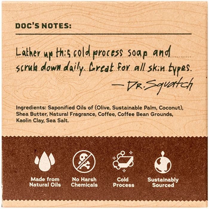 "Dr. Squatch : Men's Cold Brew Cleanse Bar Soap -"