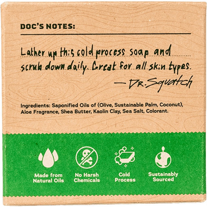 "Dr. Squatch : Men's Cool Fresh Aloe Bar Soap -"