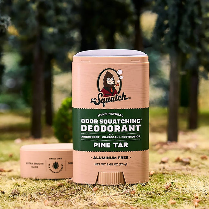 Dr. Squatch : Pine Tar in Odor Squatching® Deodorant - Dr. Squatch : Pine Tar in Odor Squatching® Deodorant