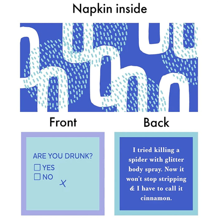 "Clear shots of the napkin pattern, double-sided feature, and packaging details."
