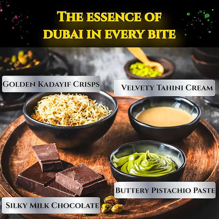 Dubai chocolate - Dubai dessert - Dubai Irresistible Milk Chocolate with Kadayif and Pistachio Cream- Viral Dubai Chocolate- Milk Chocolate Bar-Pistachios - Tiktok trends - trends- 3.2 oz Dubai, crunchy pistachio