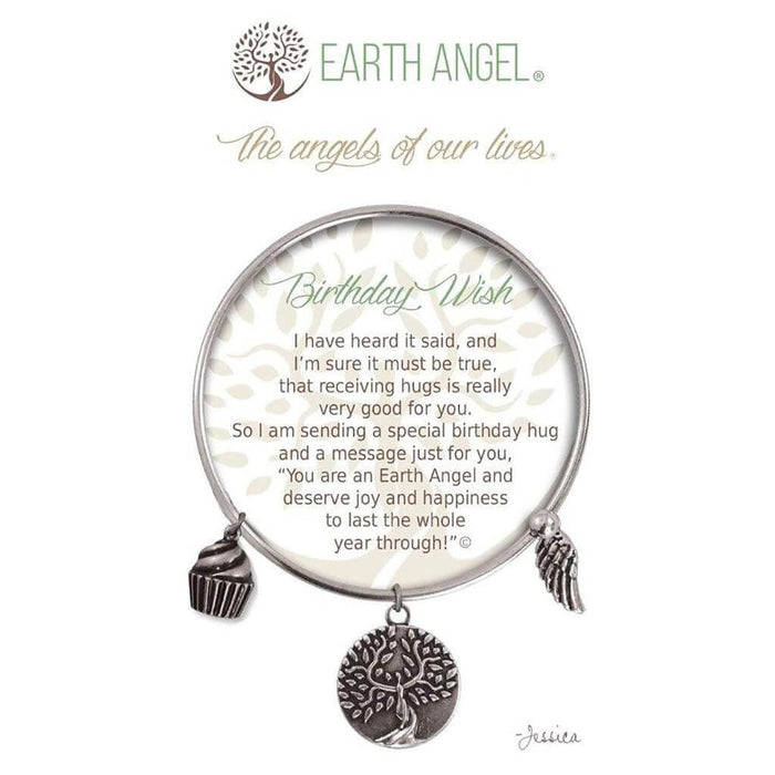 "Earth Angel : Birthday Wish Bracelet in Silver -"