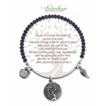 "Earth Angel : Grandma Radiant Black Stone Bracelet -"