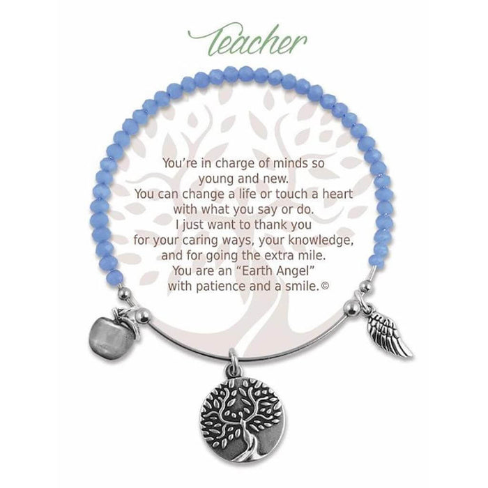 "Earth Angel : Grandma Radiant Blue Stone Bracelet -"